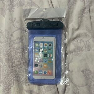 Blue Waterproof Phone Pouch